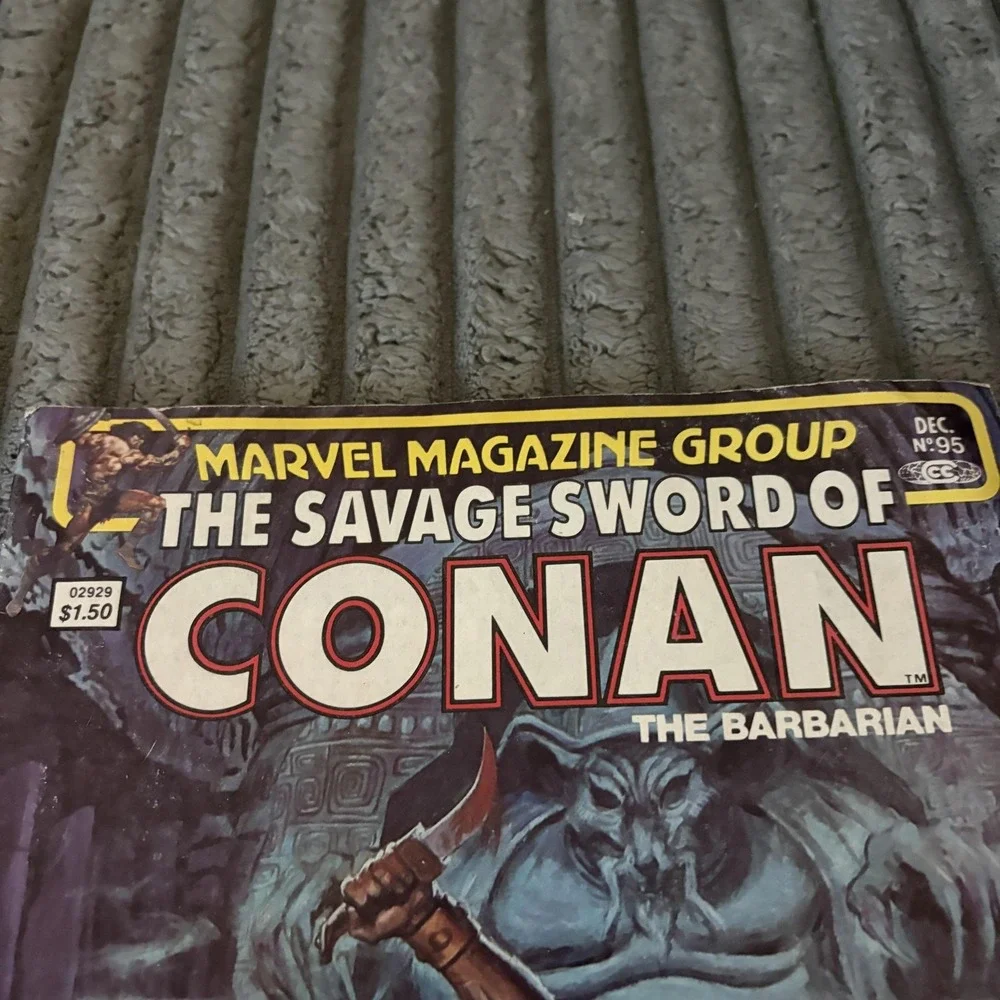 Savage Sword Of Conan Marvel Comics Lot 2 #93 #95 1983 Bronze Age Magazine B&W